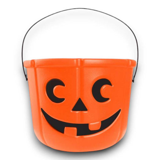 Picture of SMILING PUMPKIN BUCKET 18 X14CM